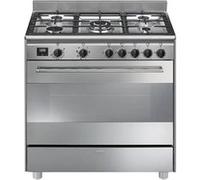 Smeg Concerto BG91CTX2 - Cuisinière - pose libre - largeur : 90 cm - profondeur : 60 cm - avec système auto-nettoyant - inox Inox G
