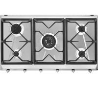 SMEG CONTEMPORANEA SRV596GH5 Cuisinière À Gaz 90CM 5 Brûleurs Acier Inox