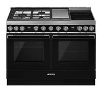Piano de cuisson Smeg PORTOFINO 120CM MIXTE NOIR - CPF120IGMPBL