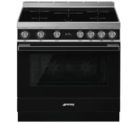 Smeg CPF9IPBL four et cuisinière Electrique Plaque avec zone à induction Noir