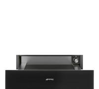 SMEG Tiroir chauffe plat CPR115B3, Linéa, 15 cm, Noir verre brillant