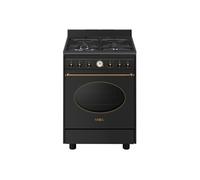 Smeg Cuisiniere ''Coloniale'' 60 cm 4 bruleurs gaz dont 1 ultra-rapide 3,5 kW securite thermocouples Four electrique multifonction (8 dont chaleur tournante) nettoyage vapor clean 70 L nets Minuteur f