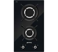 SMEG Domino gaz PV332CN Domino 2 feux gaz, Classica, 4800w Noir