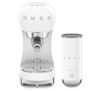 Smeg, ECF12WHEU Machine à expresso manuelle et mousseur à lait Blanc