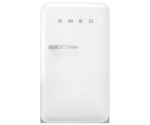 Smeg, FAB10RWH6 Réfrigérateur Table Top Vintage 1 Porte, 122L, Charnières à Droite, Froid Statique, Congélateur 17L, 1 Clayette Réglable, 1 Bac Légumes et Éclairage LED, H 97cm, Blanc