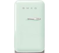 Smeg, FAB5LPG6 Réfrigérateur Minibar Vintage une Porte, 34L, Charnières à Gauche, Froid Statique, 2 Clayettes Réglables, Porte-Bouteilles et Éclairage LED, H 72,5cm, Vert d'Eau