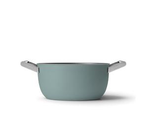 SMEG Faitout antiadhésif Vert Emeraude 24cm