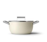 SMEG Faitout CKFC2411CRM Faitout 24cm coloris crème toux feux