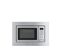 Smeg FMI017X Intégré - Micro-ondes (Intégré, Micro-ondes grill, 20 L, 800 W, boutons, Rotatif, Acier inoxydable)