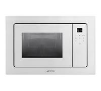 Smeg FMI120B2 - Four micro-ondes grill - encastrable - 20 litres - 800 Watt - blanc Blanc