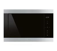 Smeg FMI325X micro-onde Noir, Acier inoxydable Micro-ondes grill Intégré 25 L 900 W