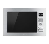 Smeg Micro-ondes gril encastrable FMI425X 900 W Inox / Verre noir