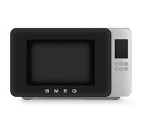 Smeg, Four à Micro-ondes avec Grill MOC01BLMEU, 4 Fonctions et 18 Programmes Automatiques, Technologie Inverter, Système de Fermeture Soft Close, Accessoire Grille Inclus, 1900 W, Noir Mat