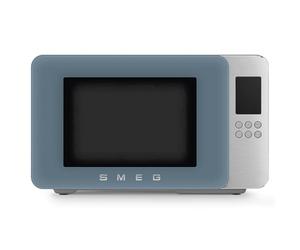 Smeg, Four à Micro-ondes avec Grill MOC01SBMEU, 4 Fonctions et 18 Programmes Automatiques, Technologie Inverter, Système de Fermeture Soft Close, Accessoire Grille Inclus, 1900 W, Bleu Orage Mat