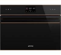 SMEG Micro ondes Combiné SO4602M1NR, Dolce Stil Novo, 40 litres Noir