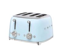 Smeg Grille-Pain 4 tranches TSF03 bleu pastel 2x 6 niveaux de brunissement