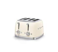 Smeg Grille-Pain 4 tranches TSF03 crème 2x 6 niveaux de brunissement