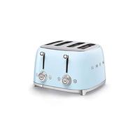 SMEG Grille Pain 4 tranches Années 50 - 2000W Bleu TSF03PBEU