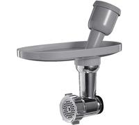 Smeg, Hachoir SMMG01 pour Robot sur socle Aluminium, 3 Filières Disques Inox, Accessoires pour Saucisses et Kebbe, Compatible avec le Robot Smeg SMF01/02/03/13, 1,8 kg