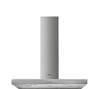Smeg Hotte murale KATE900EX 90 cm Inox – 581 m³/h, évacuation/recyclage, Classe C