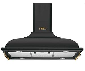 Smeg KCI19AOE Îlot Noir 820m³/h B hotte - Hottes (820 m³/h, Conduit, A, A, C, 65 dB)