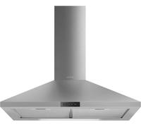 Smeg KDE600EX hotte 553 m³/h Monté au mur Acier inoxydable D - Hottes (553 m³/h, Conduit, E, C, C, 65 dB)