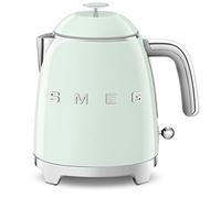 Smeg KLF05PGUK Mini bouilloire 0,8 l, style rétro années 50, base antidérapante, arrêt automatique, 1400 W, vert pastel
