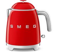 Smeg KLF05RDEU Bouilloire électrique d'une capacité de 0,8l et d'une puissance de 1400 W KLF05RDEU-rouge, plastique, noir
