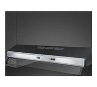 Smeg KSEC91XE3 hotte Semi-intégrée (semi-encastrée) Noir, Acier inoxydable 305 m³/h C