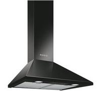 Smeg KSED65NEE - Hotte - hotte décorative - largeur : 60 cm - profondeur : 50 cm - extraction et recirculation (avec kit de recirculation supplémentaire) - noir brillant Noir