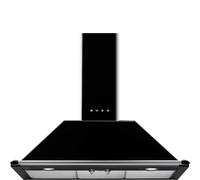 SMEG KT90BLE Hotte Décorative Murale Victoria 90cm Noir 4 Vitesses