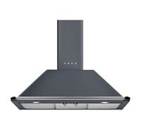 Smeg Hotte décorative murale Victoria KT90GRE 89,5 cm Extraction et recirculation Gris ardoise