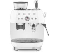 Machine Expresso Smeg Egf03wheu Blanche Années 50 Avec Moulin Intégré
