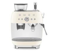 Machine Expresso Smeg Egf03creu Crème Années 50 Avec Moulin Intégré