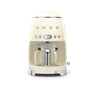 Smeg, Machine à Café Filtre DCF02CREU, Fonction Arôme et Autostart, Carafe en Verre Jusqu'à 12 Tasses, 2 Niveaux d'Intensité, Mode Maintien au Chaud, 1050 W, Crème