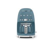 Smeg, Machine à Café Filtre DCF02SBMEU, Fonction Arôme et Autostart, Carafe en Verre Jusqu'à 12 Tasses, 2 Niveaux d'Intensité, Mode Maintien au Chaud, 1050 W, Storm Blue