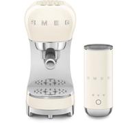 Smeg - Machine À Expresso (Ecf00) + Mousseur À Lait (Mff02) Crème