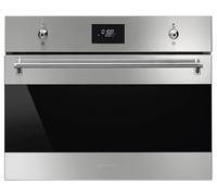 SMEG Micro ondes Combiné Encastrable SO4301M1X, 40 litres, combiné compact, Niche 45 cm