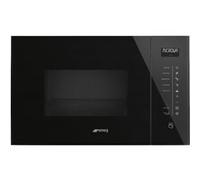 SMEG Micro ondes Grill Encastrable FMI125N, 25 litres, Gril, Niche de 38 cm Noir G