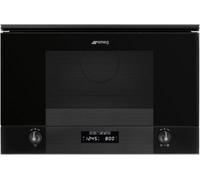 Smeg Micro-ondes combiné encastrable MP122B3 850 W Noir Intense