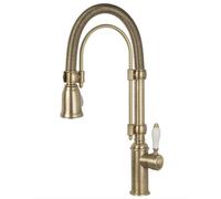 Smeg MIDR7O-2 Robinet Mélangeur Laiton Canne Tournant Douche Amovible