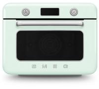 Smeg Mini four COF01PGEU – Four combiné vapeur & Air Fryer, 10 fonctions, 1800W, Vert d'eau