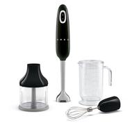 Smeg HBF03BLEU blender Mélangeur par immersion 700 W Noir, Acier inoxydable