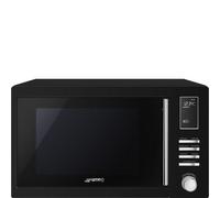 Smeg MOE25B Four Ã micro-ondes Pose libre | Classe Ã©nergÃ©tique A | CapacitÃ© 25 L, Gril combinÃ©, Programmes automatiques