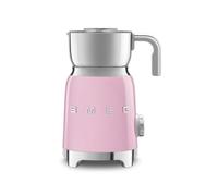 Smeg, Mousseur à Lait Multifonction MFF11PKEU, avec Système à Induction, 6 Programmes Prédéfinis, une Fonction Manuelle, Carafe Amovible 600 ml, Bouchon Doseur, Range Cordon Intégré, 500 W, Rose