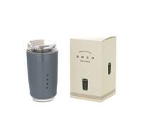 SMEG Mug isothermes 320 ml Gris Tasse Caf en Acier Inoxydable Tasse Isotherme Voyage double isole sous vide avec MUG MUG