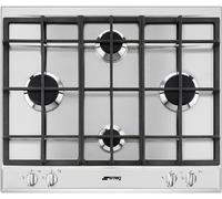 SMEG P260XGH Plaque De Cuisson En Acier Inoxydable 60 CM 4 Brûleurs