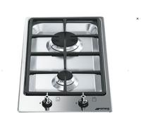 Smeg Plaque de cuisson à gaz PGF32G Inox 2 feux