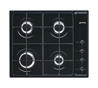 SMEG PIANO COTTURA S64SN NERO LATERAL 4 fuochi,comandi laterali,accensione sottomanopola+sicurezza