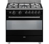 Smeg Cuisinière Concerto BG91CTN2 – Gaz – Chaleur tournante – Nettoyage catalyse – 90 cm Noir
